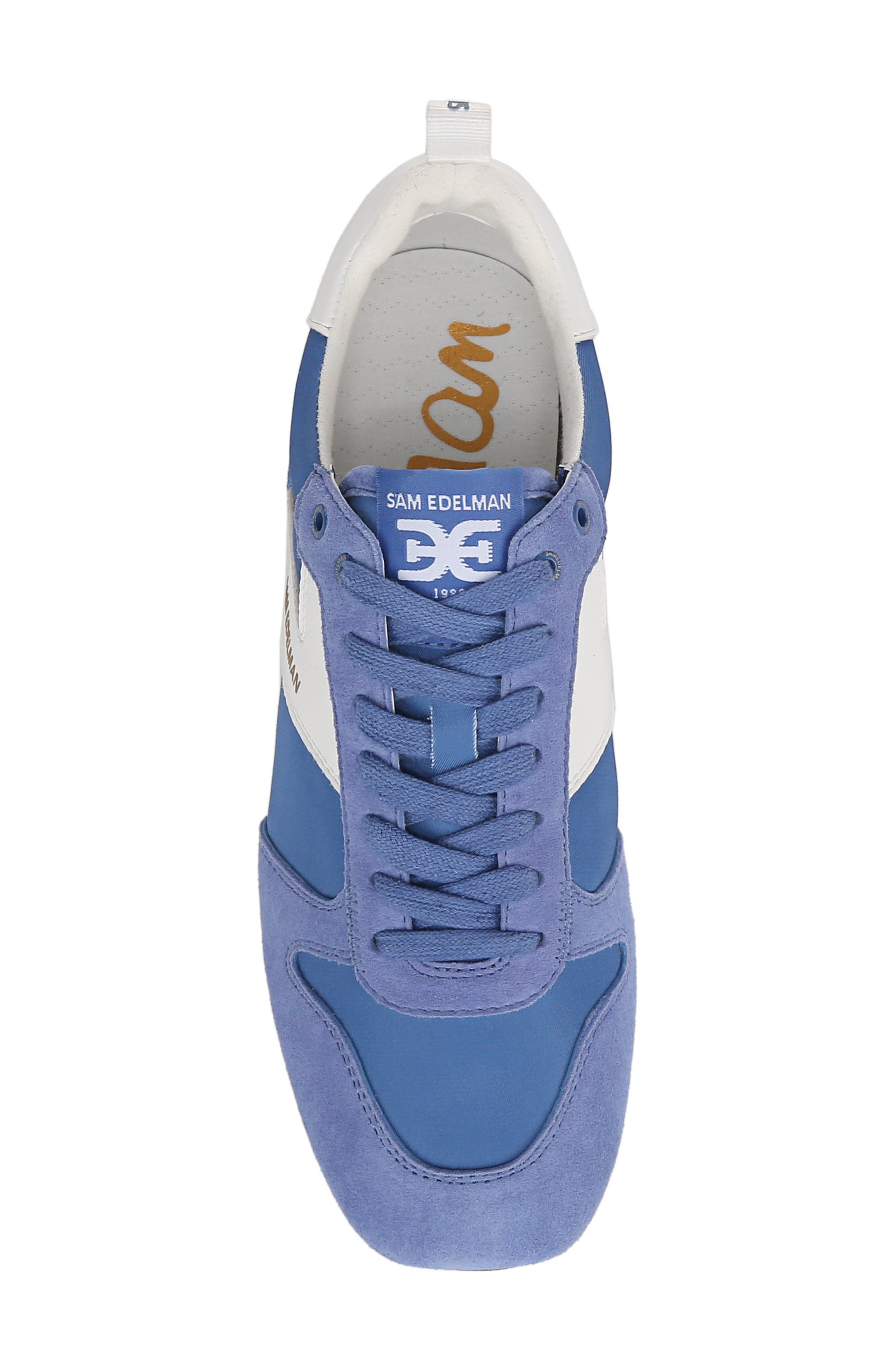 Sam Edelman Zaria Low Top Sneaker, Alternate, color, Blue Wave/ White