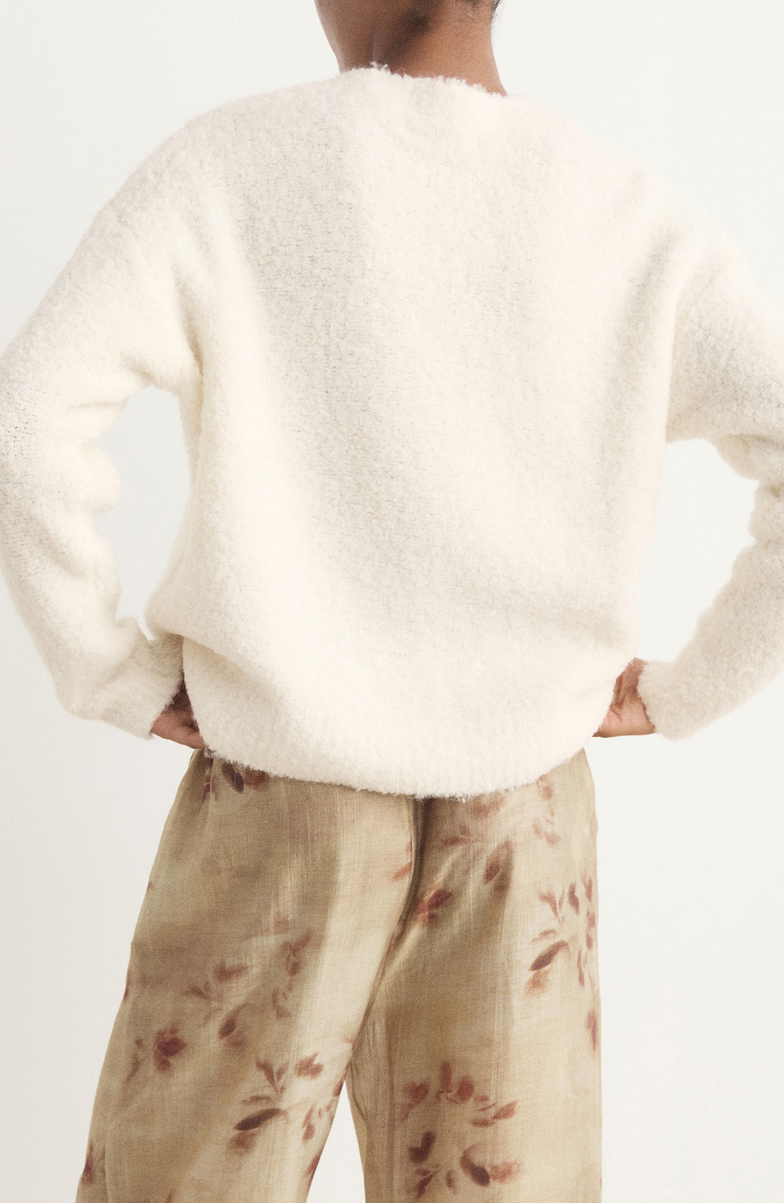 Boucle Effect Pajama Sweater - image 2