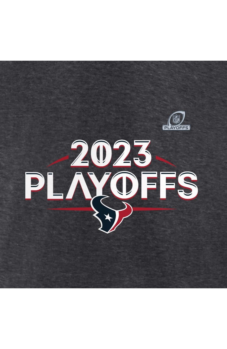 FANATICS Men's Fanatics Branded  Heather Charcoal Houston Texans 2023 NFL Playoffs Ready T-Shirt, Alternate, color, 