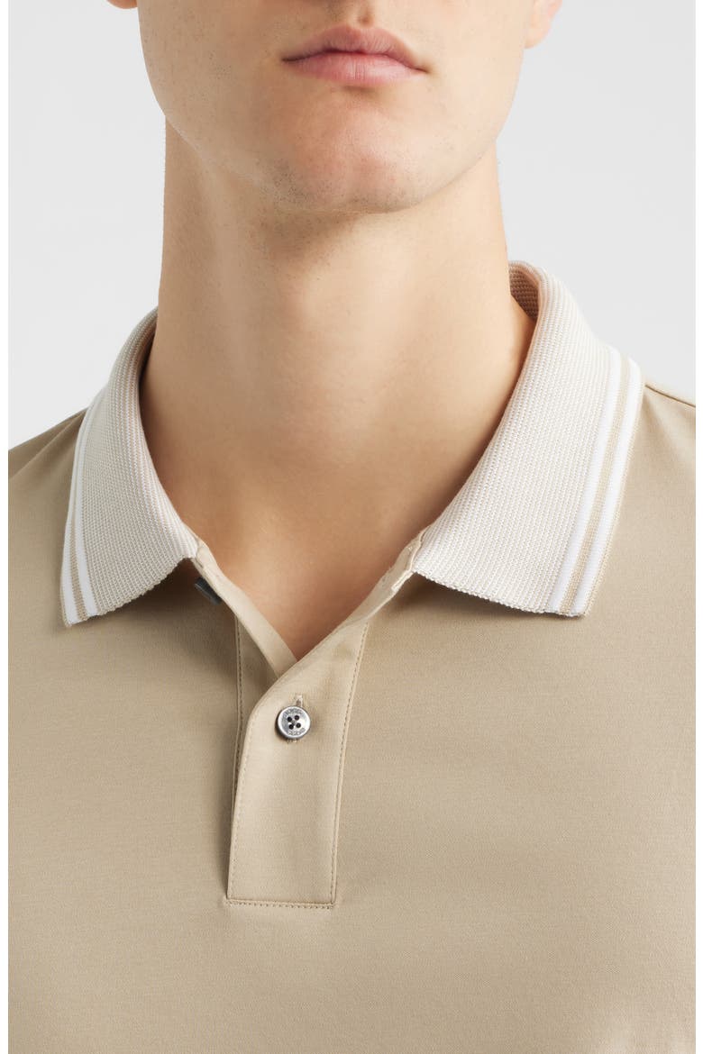 Phillipson Tipped Cotton Polo, Alternate, color, OPEN BEIGE