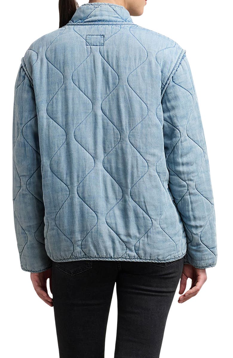 Hatley Quilted Chambray Jacket, Alternate, color, Washed Blue