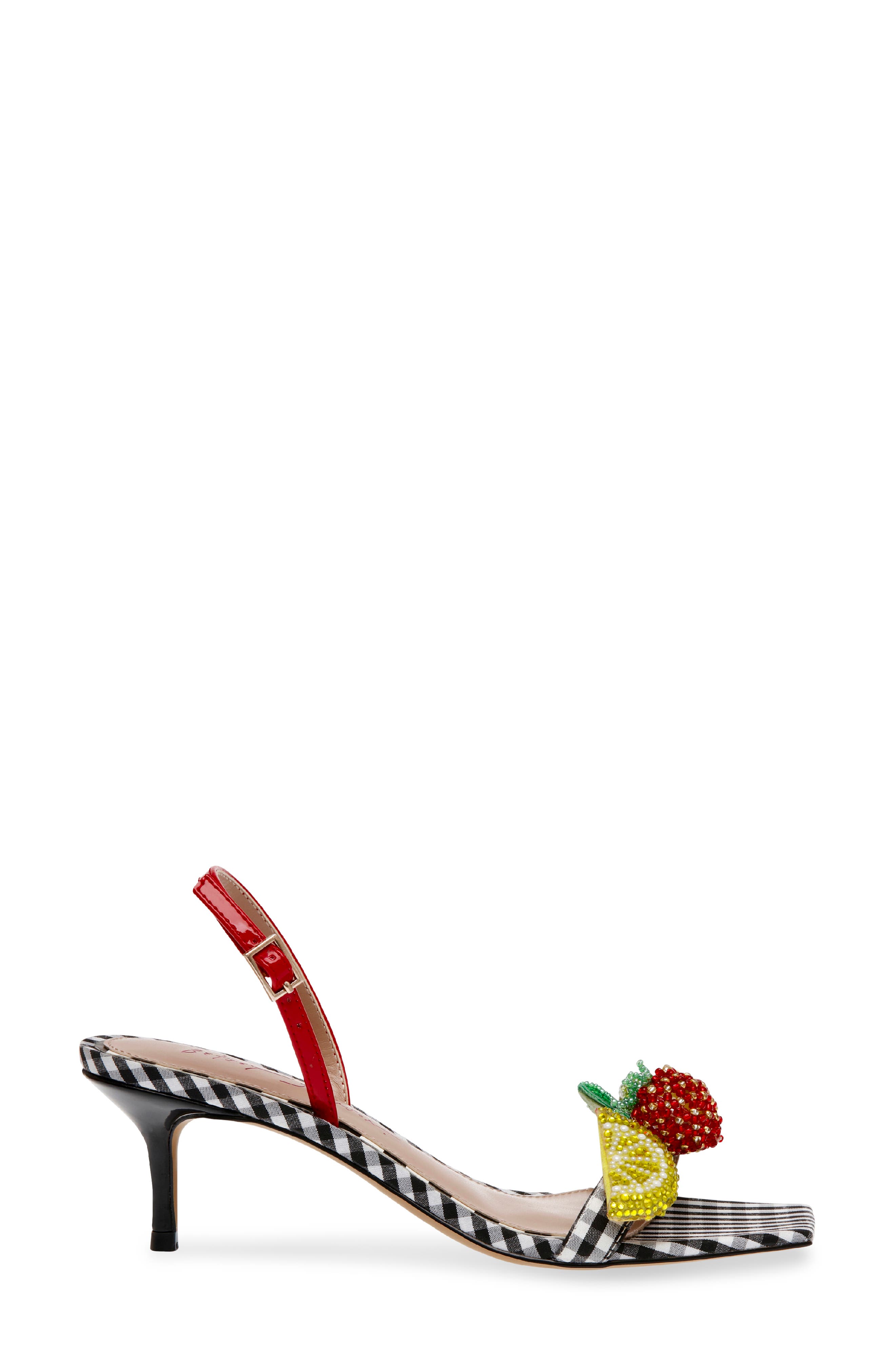 Betsey Johnson Colson Kitten Heel Sandal, Alternate, color, 