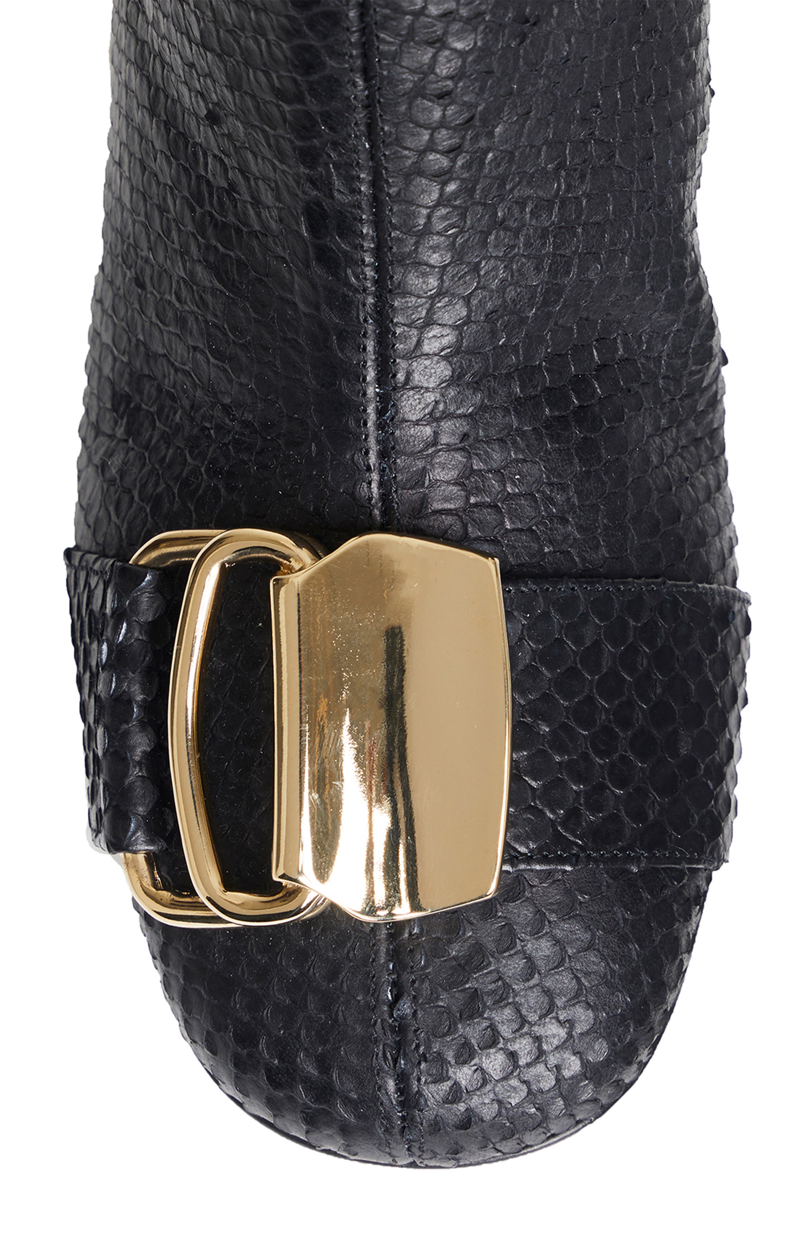 Wyatt Buckle Bootie, Alternate, color, BLACK