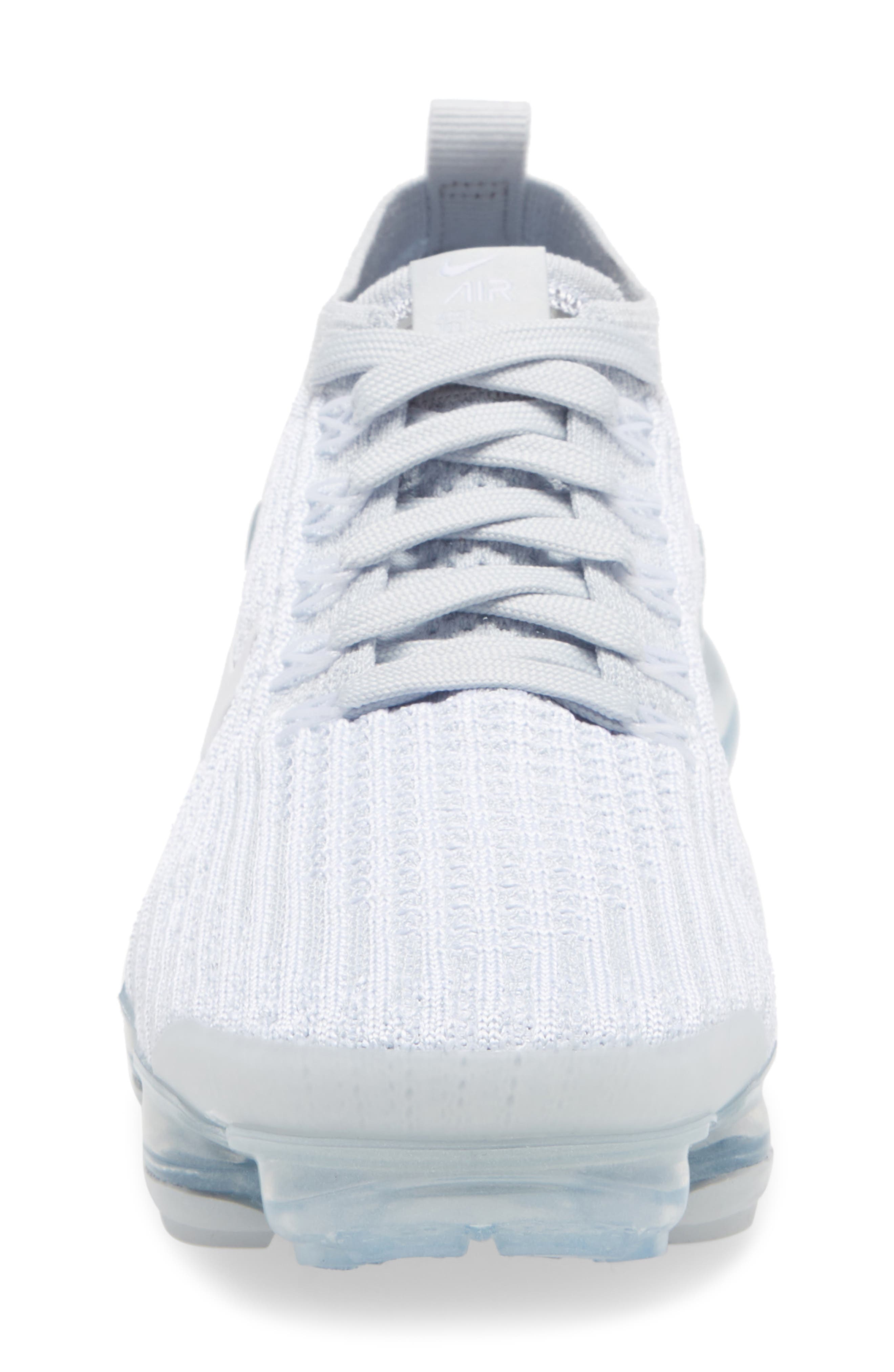 Air VaporMax Flyknit 3 Sneaker, Alternate, color, WHITE/ WHITE/ PURE PLATINUM