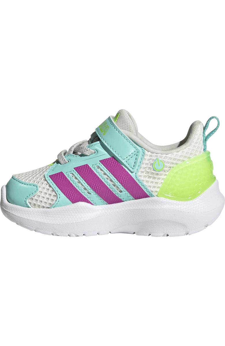 adidas Kids' Lightorama Sneaker, Alternate, color, White/ Purple Burst/ Lemon