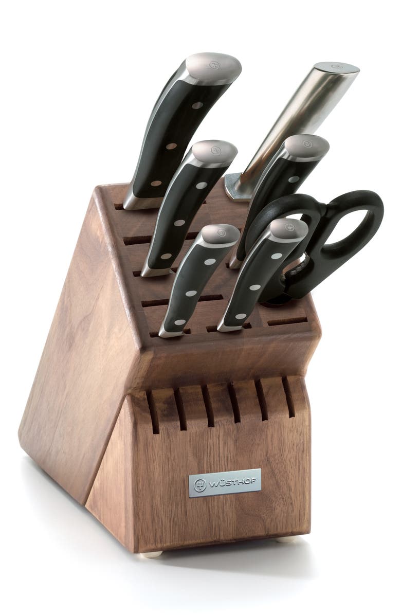 Wüsthof Classic Ikon 8-Piece Knife Block Set, Main, color, 