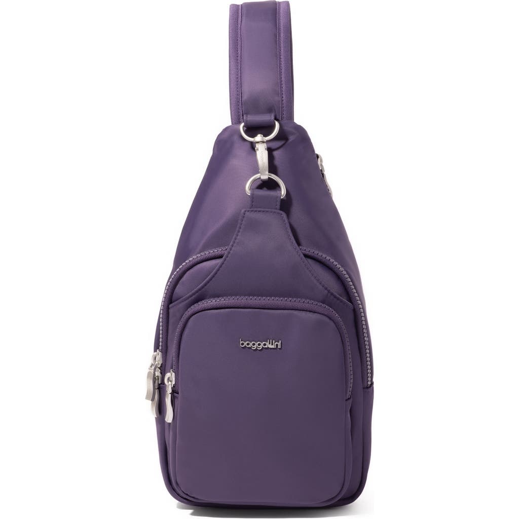 Baggallini Central Park Sling Bag In Purple