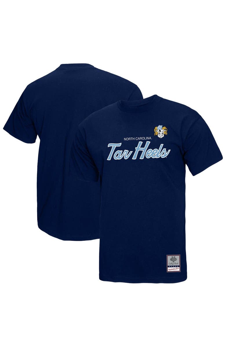 Mitchell & Ness Men's Mitchell & Ness  Navy North Carolina Tar Heels Elite Script T-Shirt, Alternate, color, Navy