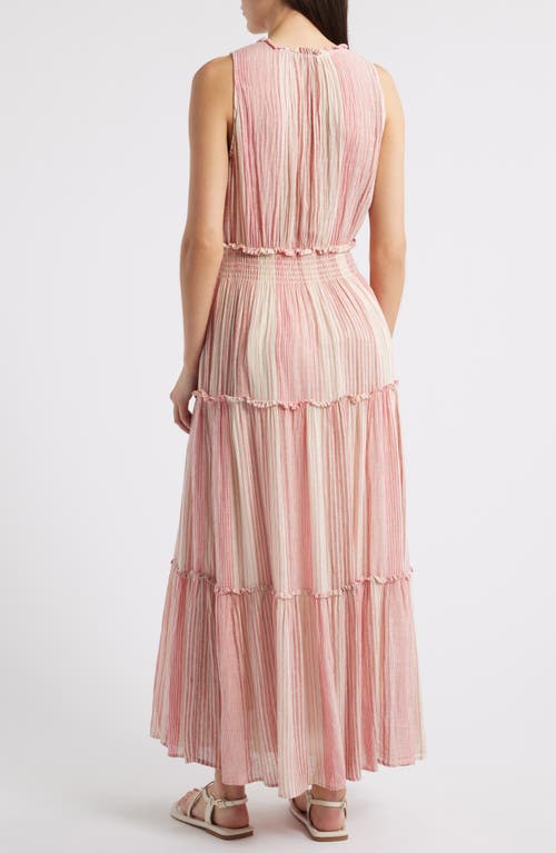 Rails Loulou Stripe Sleeveless Linen Blend Maxi Dress
