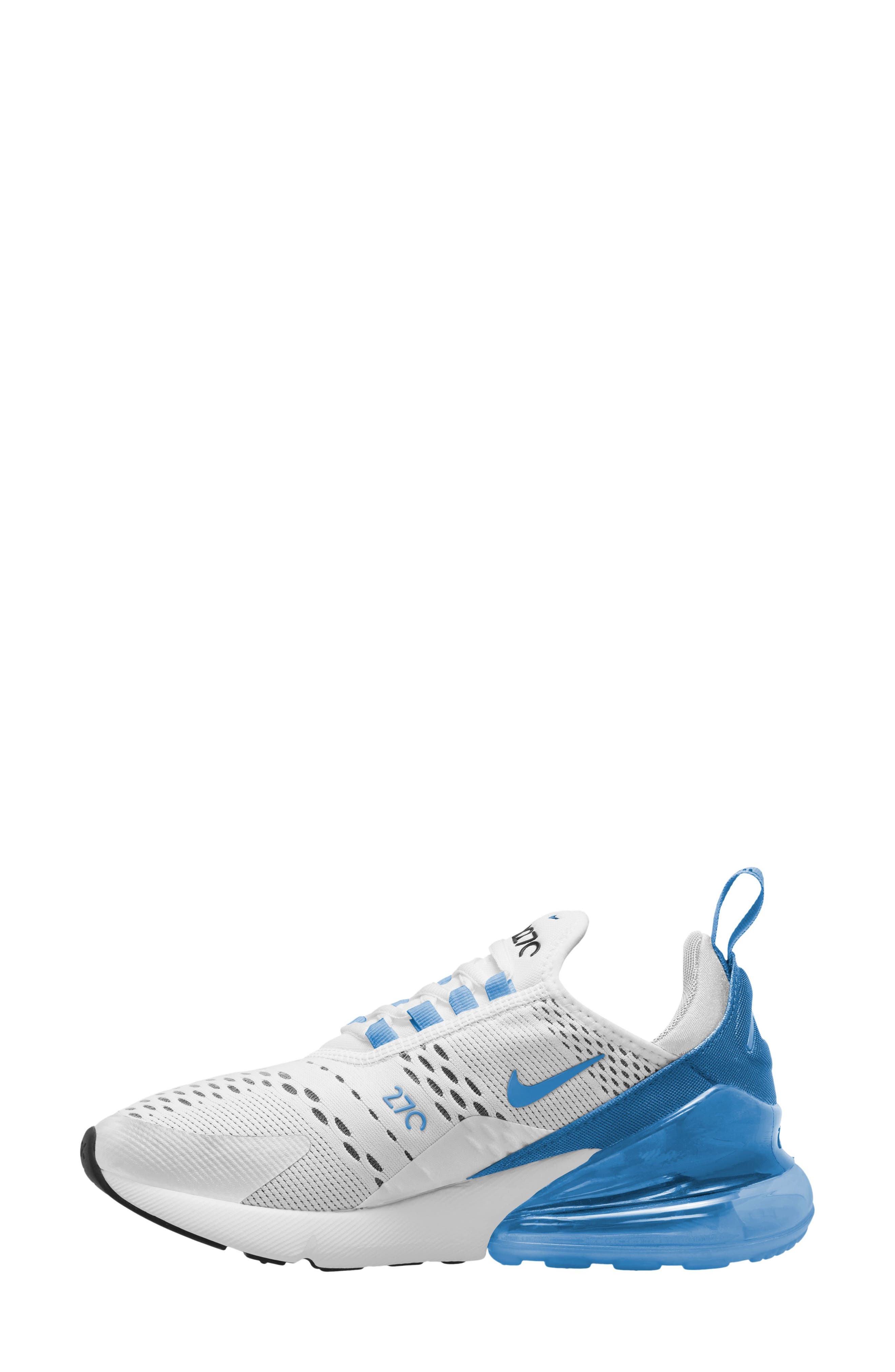 Nike Air Max 270 Sneaker, Alternate, color, White/ University Blue-Black
