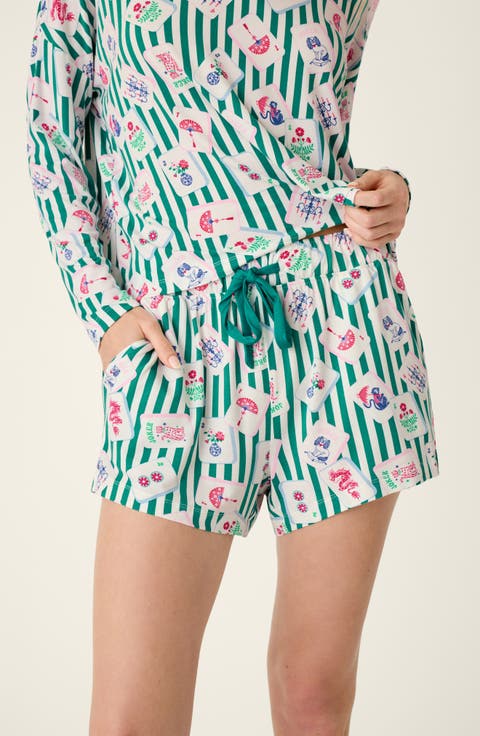 Mahjong Queen Dreams Sleep Shorts
