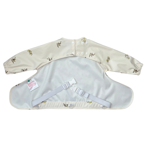 Neferland Nefertie Coverall 2.0 Longsleeve Bib In Zaytoun Olives 6-24 Months