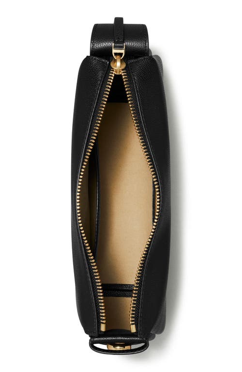 Tory Burch Small Shoulder Bag Featuring Curved Design In Black