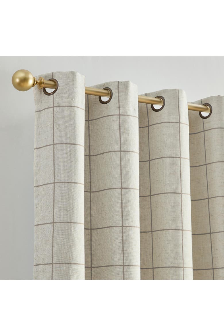 Brighton Grommet Window Curtain Panel, Alternate, color, Linen