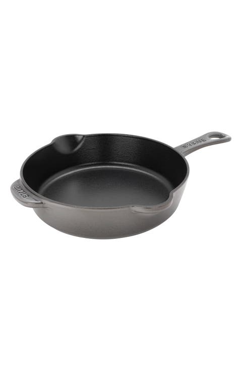 8.5-Inch Enameled Cast Iron Traditional Deep Skillet