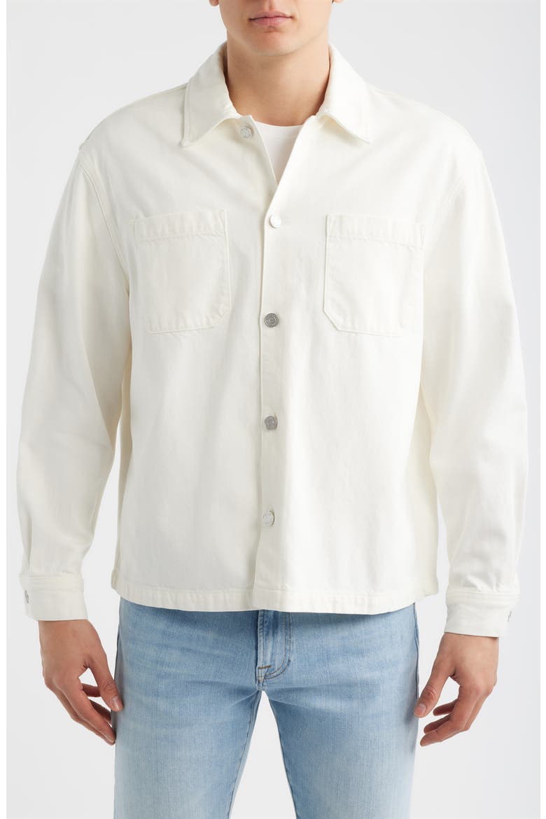 Cotton Blend Shirt Jacket, Alternate, color, NATURAL