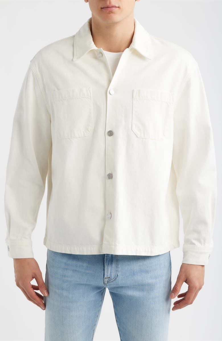 FRAME Cotton Blend Shirt Jacket, Alternate, color, Natural
