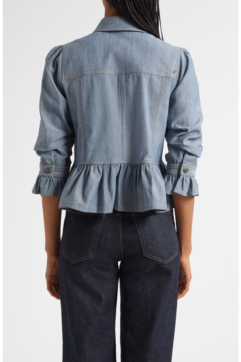 Delanie Denim Jacket, Alternate, color, LIGHT INDIGO