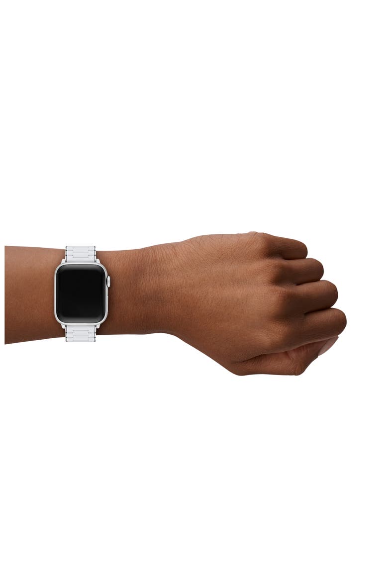 Silicone Apple Watch® Watchband, Alternate, color, GRAY / SILVER