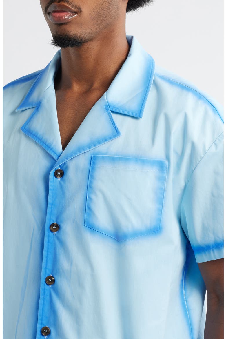 Ocean Spray Cotton Camp Shirt (Nordstrom Exclusive), Alternate, color, BLUE