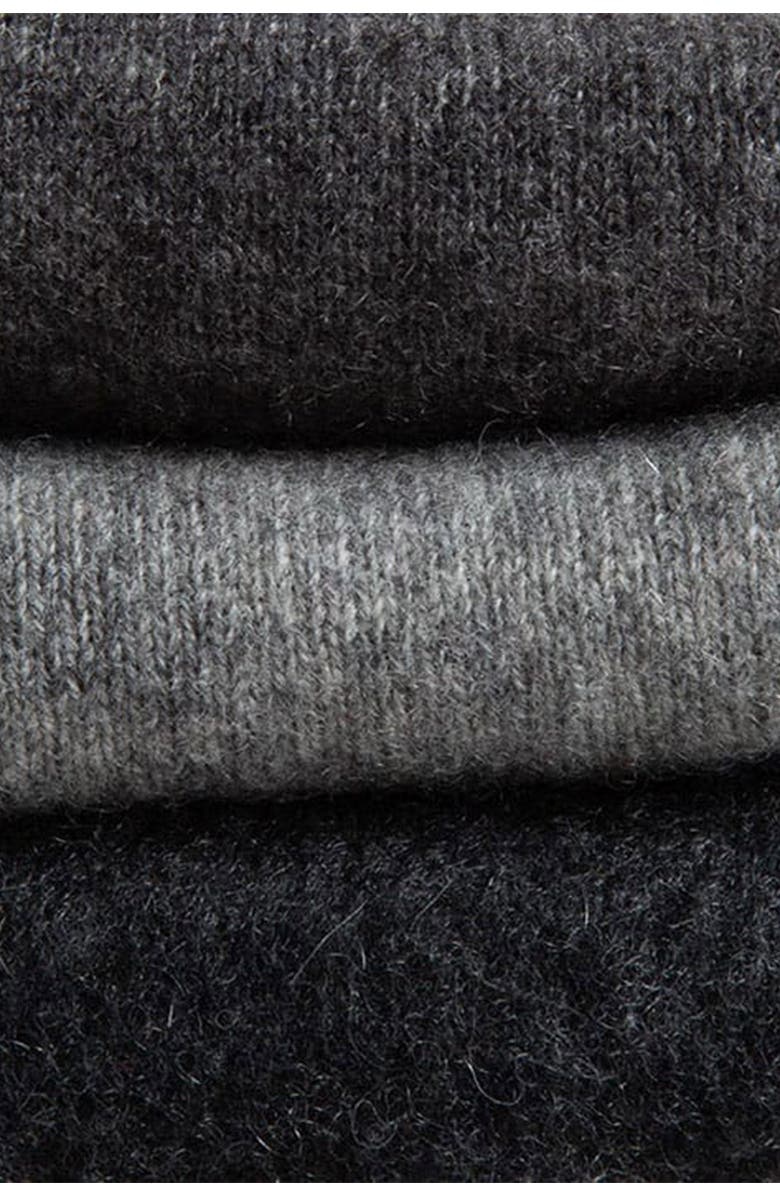 Celtic & Co. Cashmere Fingerless Gloves, Alternate, color, Black