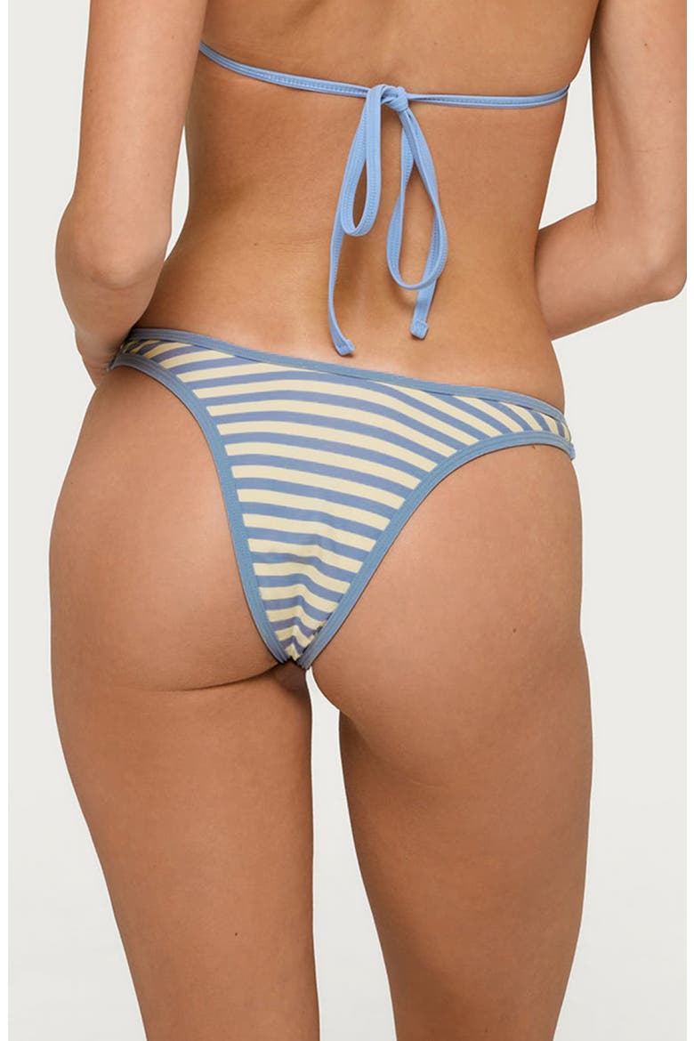 Jayla Stripe Bikini Bottoms, Alternate, color, BLUE