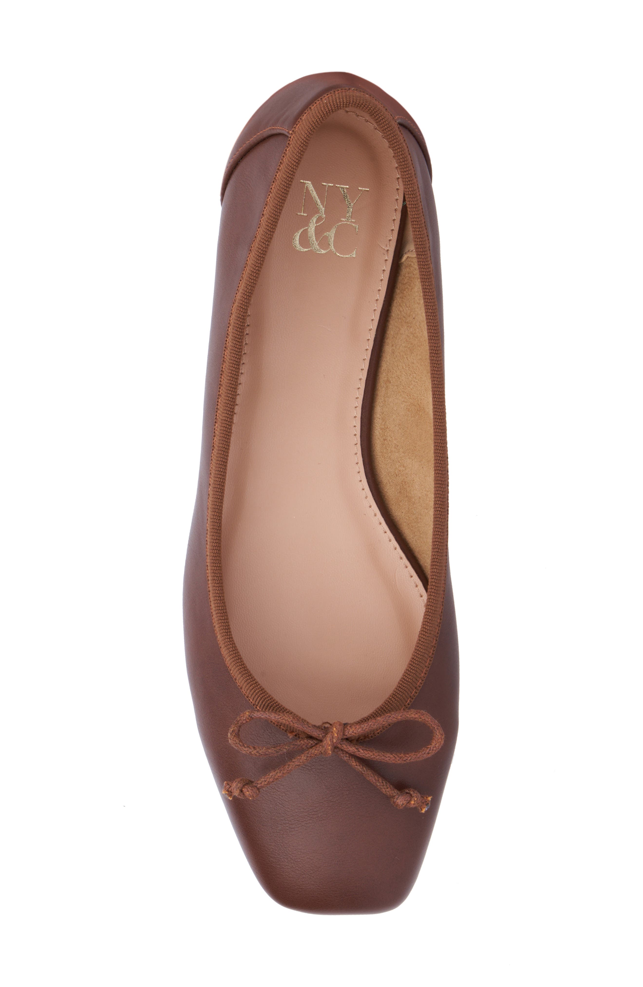 NEW YORK AND COMPANY Paulina Ballet Flat, Alternate, color, Chocolate