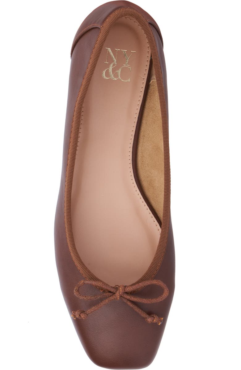 NEW YORK AND COMPANY Paulina Ballet Flat, Alternate, color, Chocolate