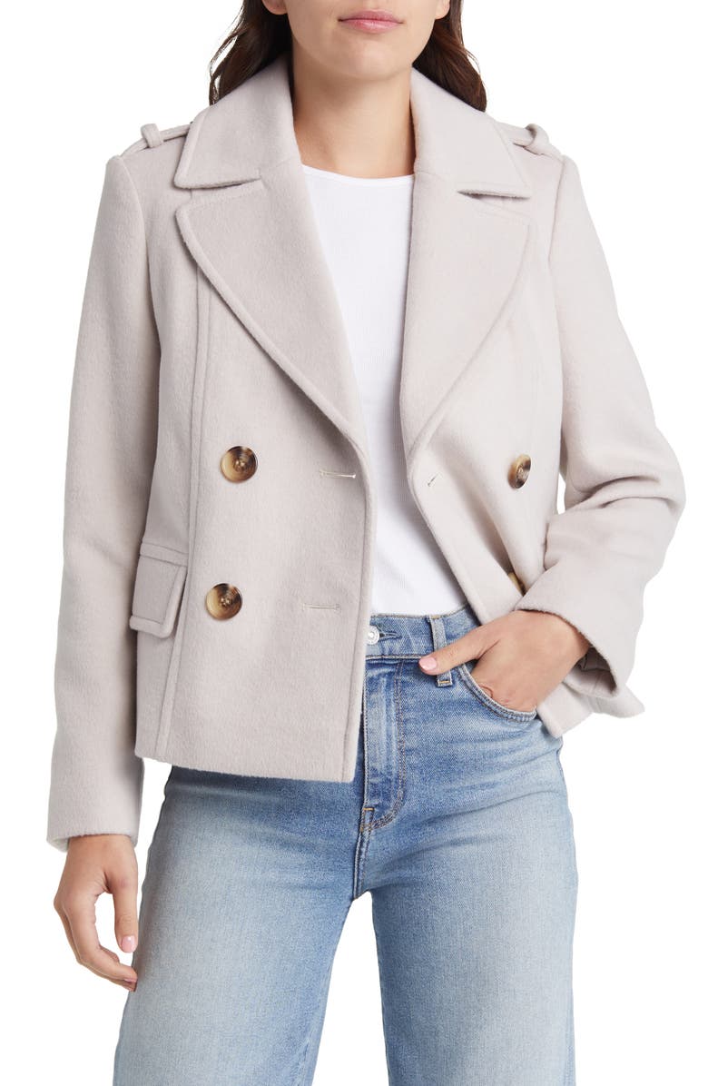 Sam Edelman Wool Blend Peacoat, Alternate, color,
