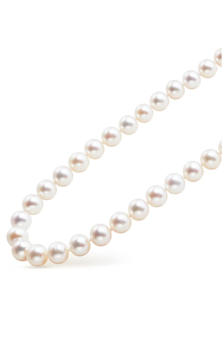 Luna Freshwater Pearl Necklace, Alternate, color, SILVER