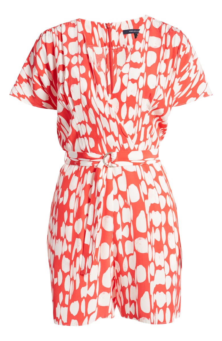 French Connection Baez Print Romper, Alternate, color, 