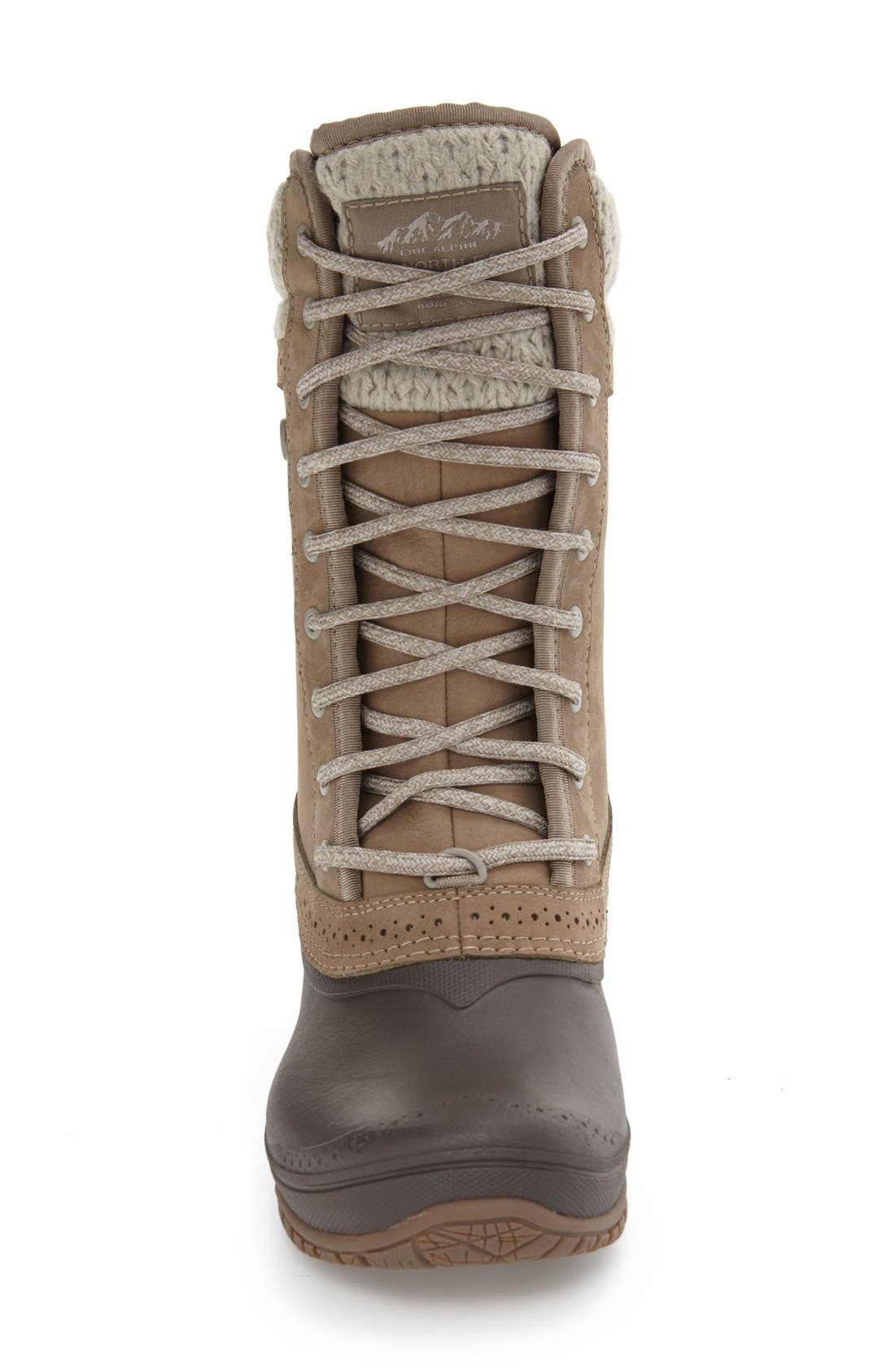 Shellista Waterproof Insulated Snow Boot, Alternate, color, SPLIT ROCK BROWN/ DOVE GREY