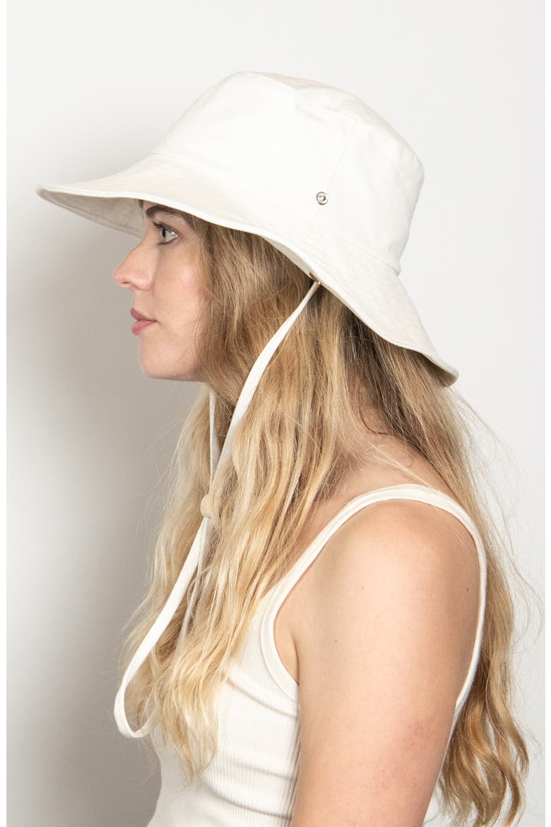 Twill Bucket Hat, Alternate, color, WHITE