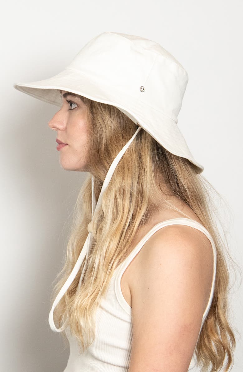 Wyeth Twill Bucket Hat, Alternate, color, White