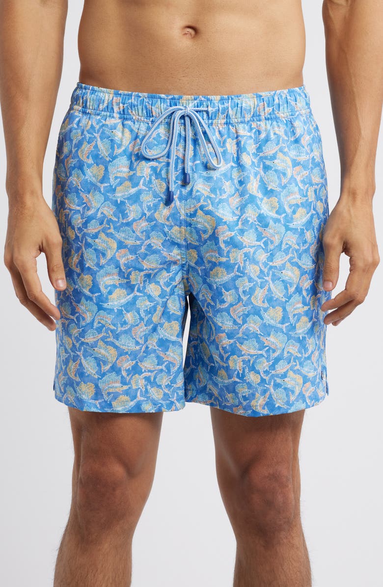 Peter Millar Tackle the Day Swim Trunks, Main, color, 