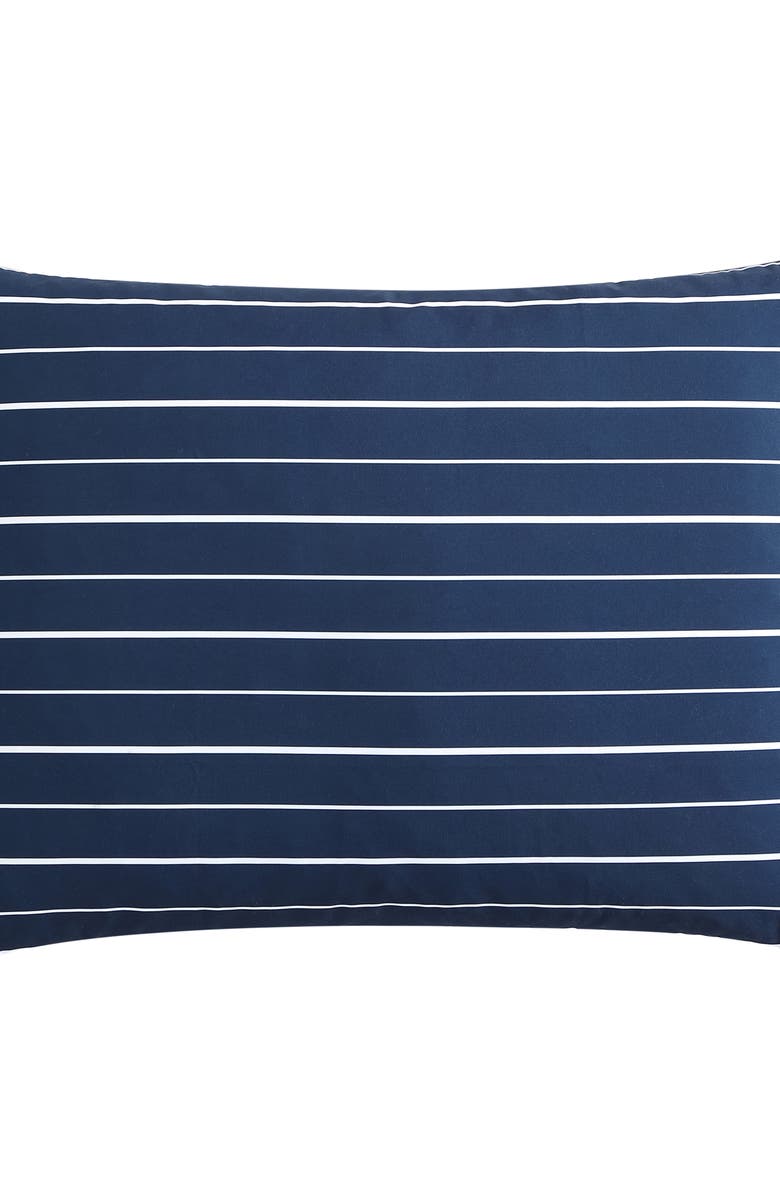 Nautica Longdale Stripe Comforter & Sham Set, Alternate, color, Navy Blue