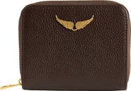 Zadig & Voltaire Mini Grained Leather Card Case