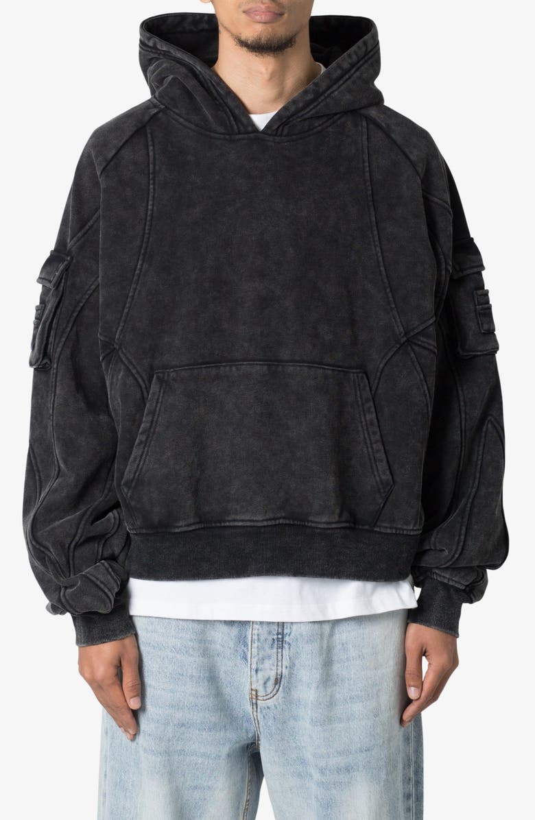 mnml Oversize Pullover Hoodie, Main, color, Charcoal Grey