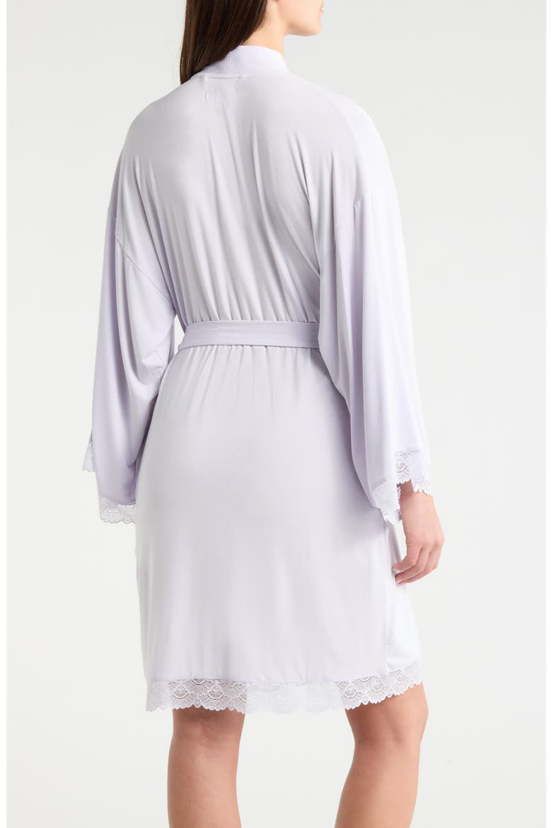 Moonlight Eco Lace Trim Robe, Alternate, color, PURPLE PUFF