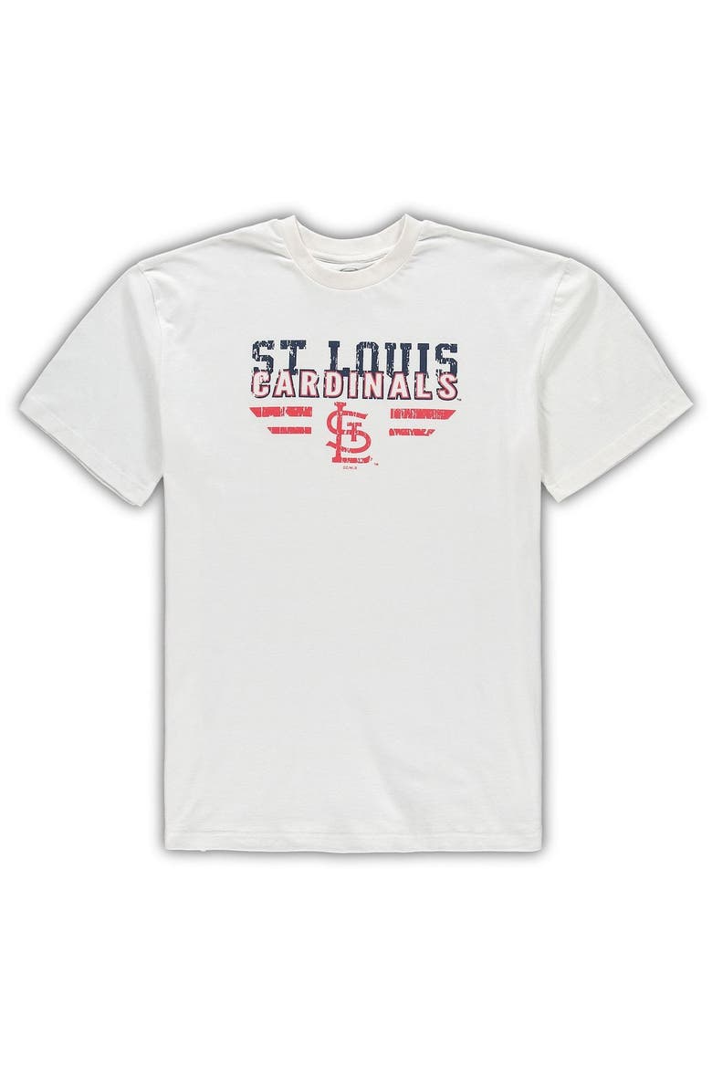 Men's Concepts Sport White/Navy St. Louis Cardinals Big & Tall Pinstripe Sleep Set, Alternate, color, White