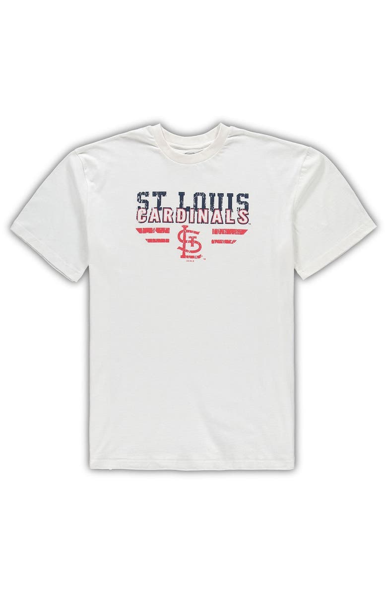 CONCEPTS SPORT Men's Concepts Sport White/Navy St. Louis Cardinals Big & Tall Pinstripe Sleep Set, Alternate, color, White