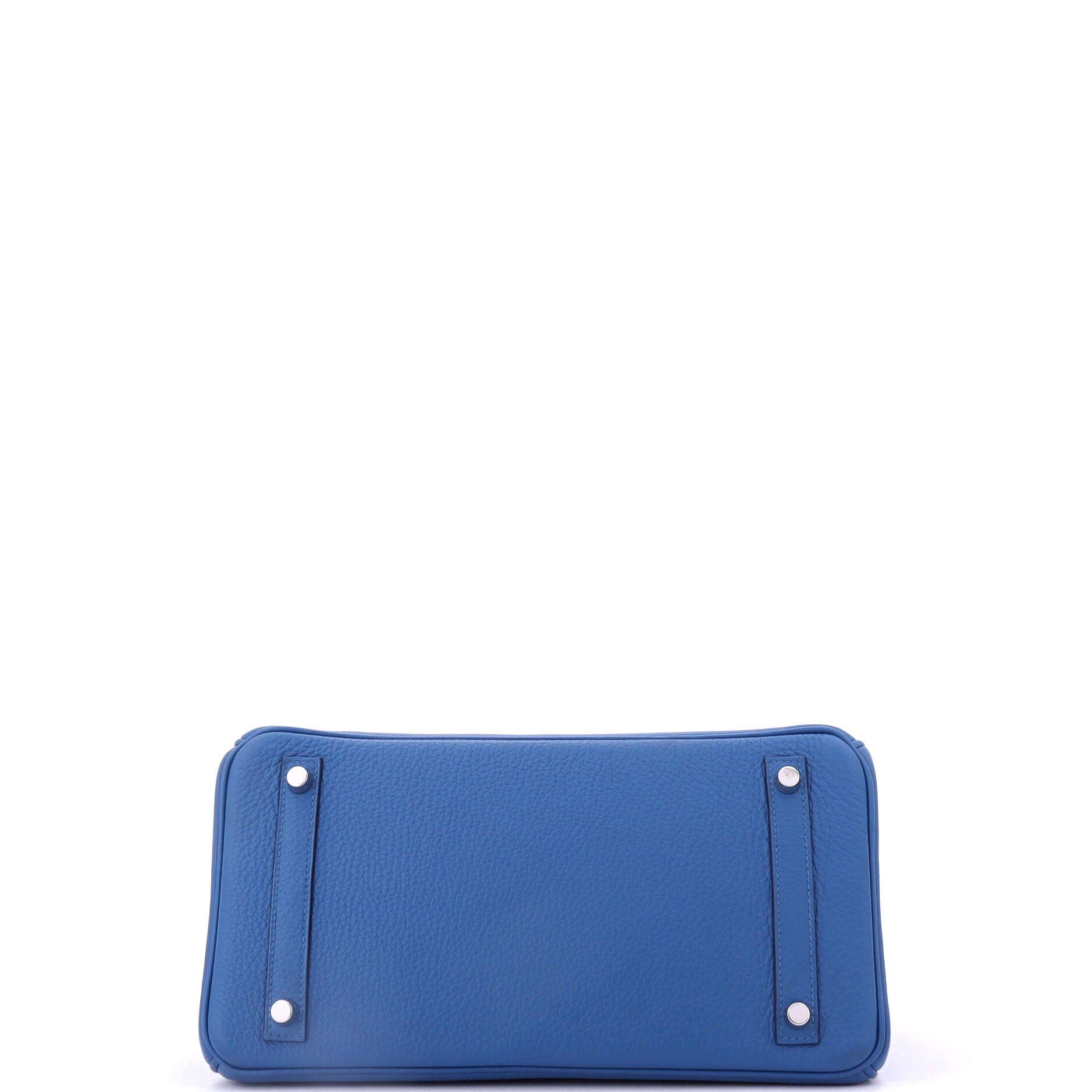 Pre-Owned Hermes Birkin Handbag Blue Togo with Palladium Hardware 30, Alternate, color, 