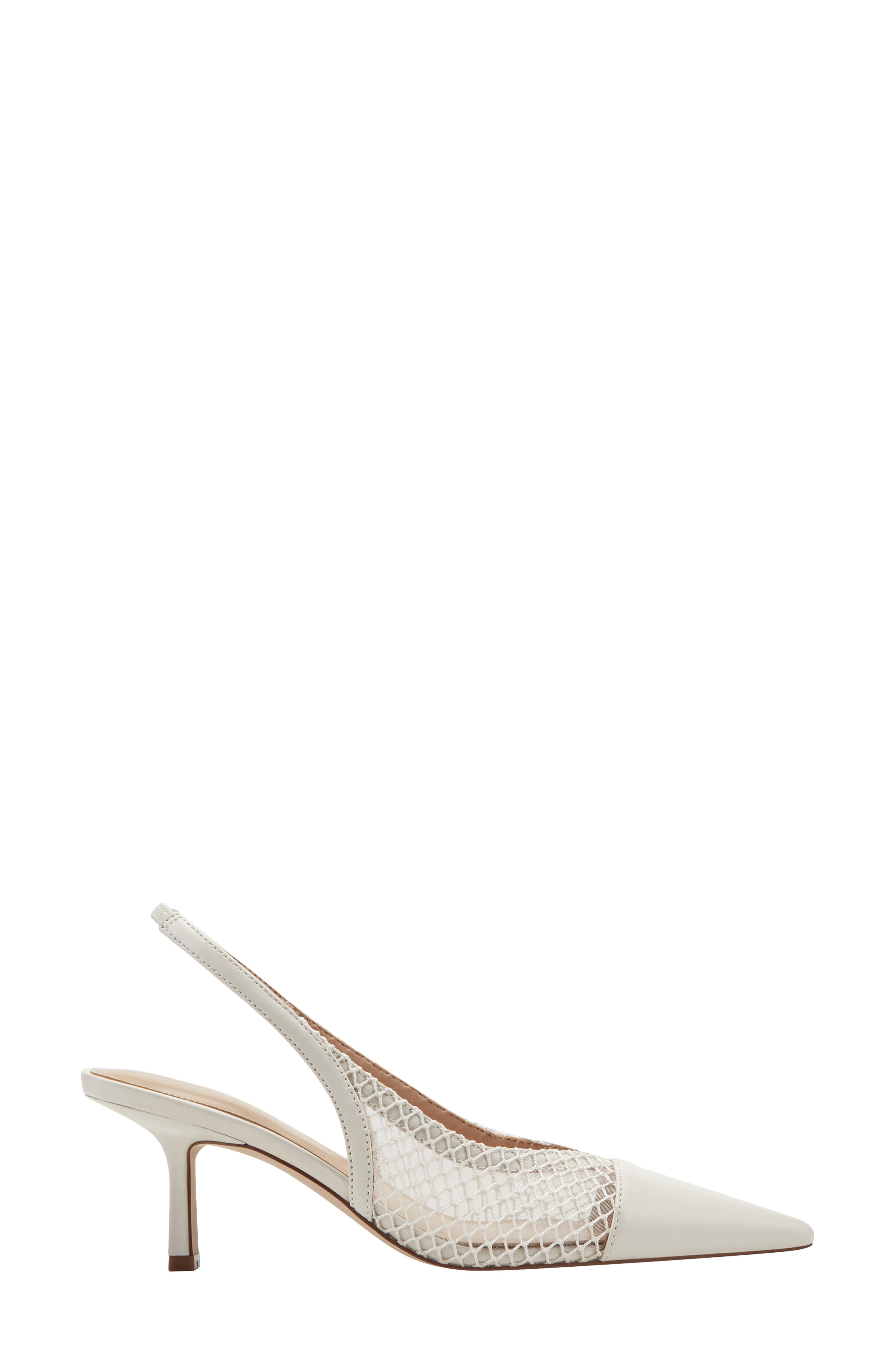 Gipsi Pointed Toe Slingback Pump, Alternate, color, IVORY