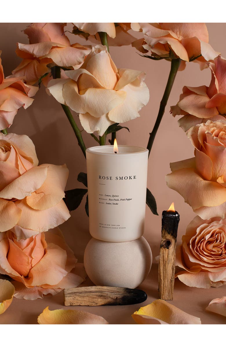 BROOKLYN CANDLE STUDIO Rose Smoke Candle, Alternate, color, 