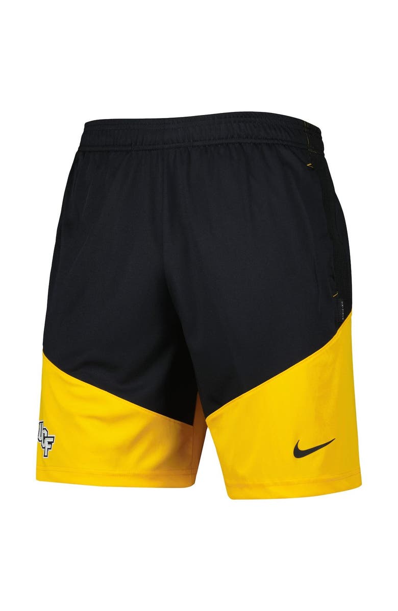 Nike Men's Nike Black/Gold UCF Knights Player Performance Lounge Shorts, Alternate, color, Black