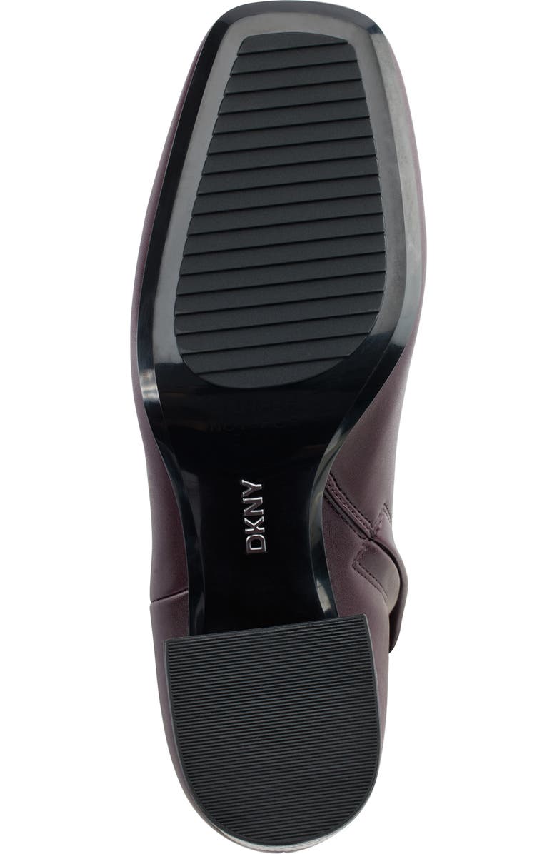 DKNY Steph Square Toe Bootie, Alternate, color, Dark Cherry