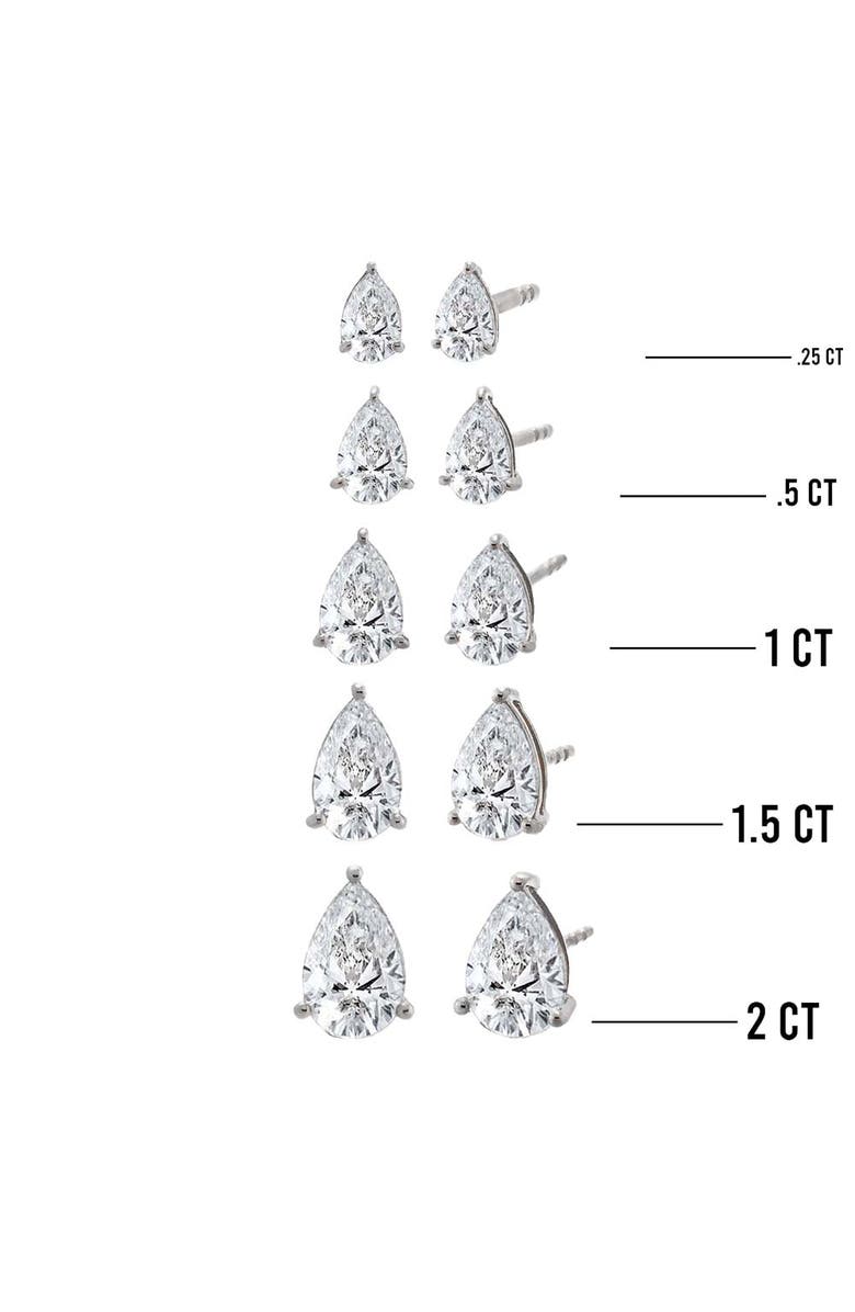 BY ADINA EDEN Lab Grown Diamond Pear Stud Earring 14K, Alternate, color,