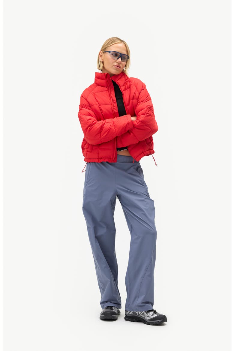 Nellie Packable Puffer Jacket, Alternate, color, ROUGE