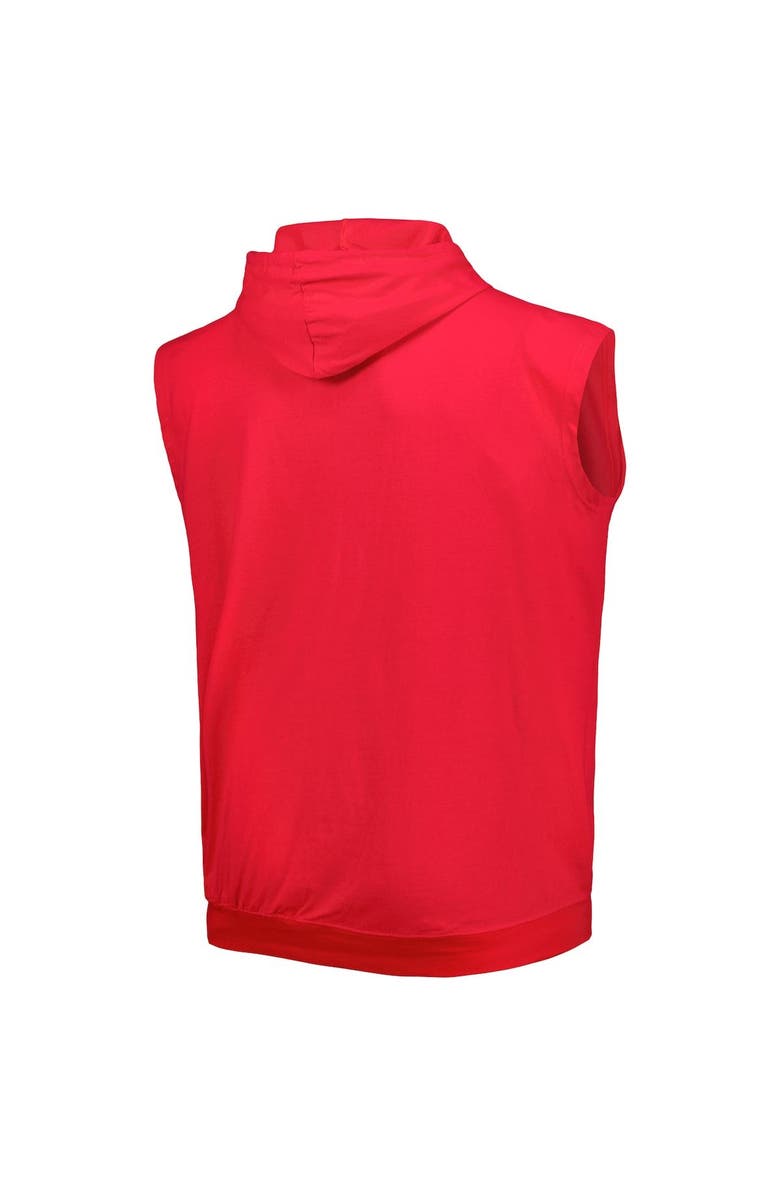 PROFILE Men's Red Los Angeles Angels Jersey Pullover Muscle Hoodie, Alternate, color,