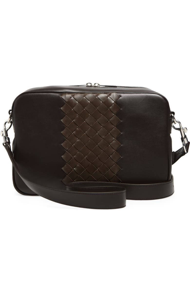 Bottega Veneta Smooth & Intrecciato Leather Camera Crossbody Bag, Alternate, color,